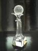 Crystal Golf Ball Trophy